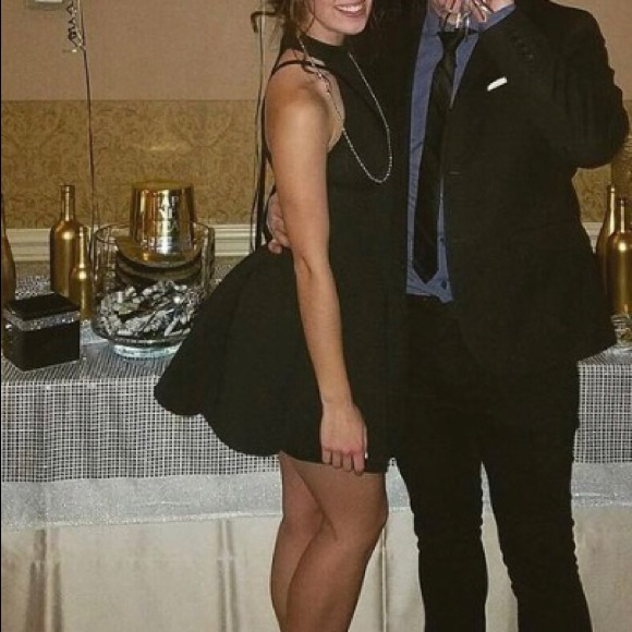Black Neoprene Dress
